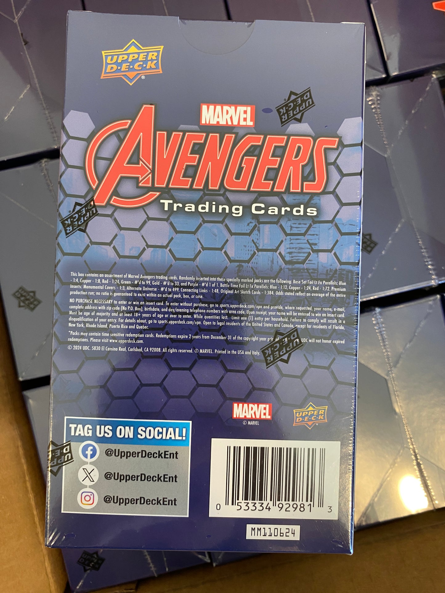 2024 Upper Deck Marvel Avengers Hobby Box (Factory Sealed)