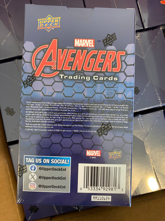 2024 Upper Deck Marvel Avengers Hobby Box (Factory Sealed)