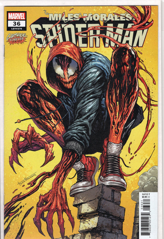 Miles Morales: Spider-Man- 36C- Tyler Kirkham Carnage Forever Cover
