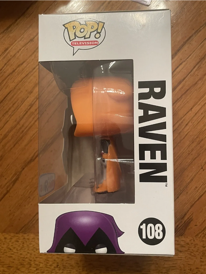 Toys R Us Exclusive Funko Pop DC Teen Titans Go Raven Orange w/protector