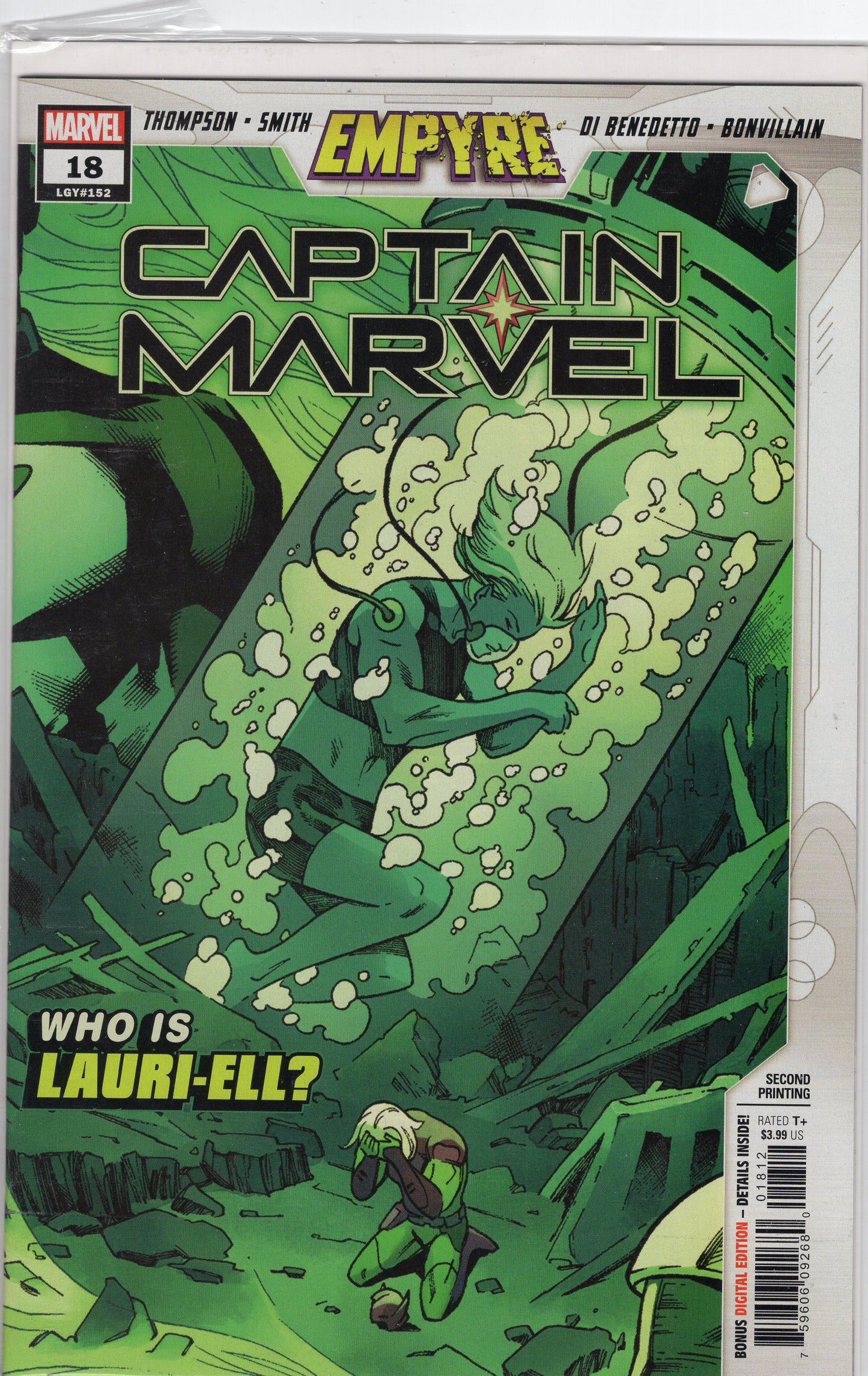 Captain Marvel, Vol. 11-2nd Printing Variant Cover