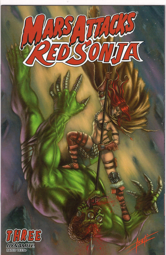 Mars Attacks Red Sonja-Variant Luca Strati Cover