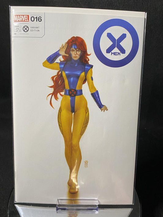X-Men, Vol. 5-16F-Comics Illuminati - 616 Comics / Antihero Gallery / Unknown Comics / Street Level Heroes & Comic Traders Exclusive Miguel Mercado Trade Dress Variant