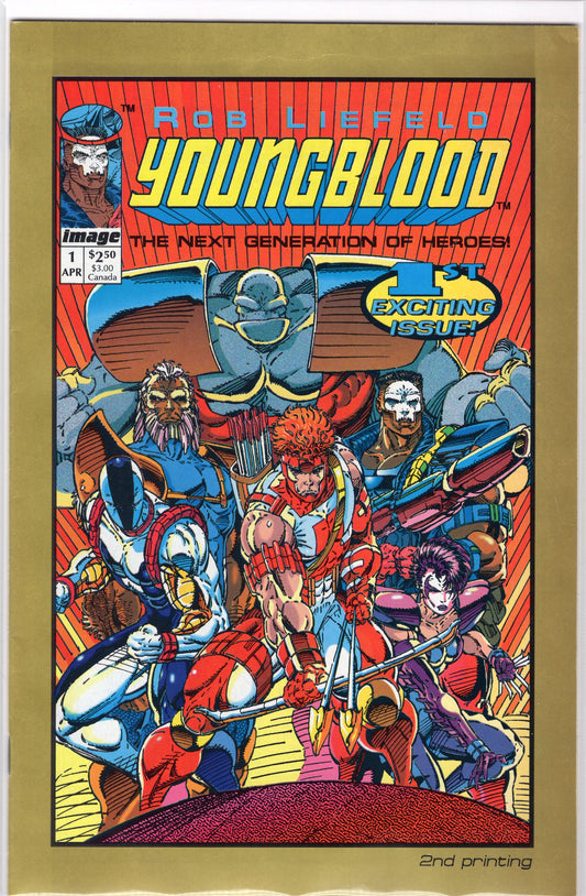 Youngblood, Vol. 1- 1B -2nd Printing Gold