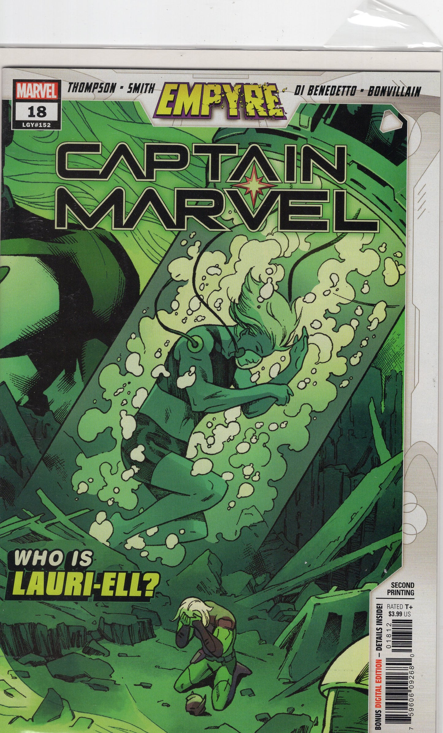 Captain Marvel, Vol. 11-2nd Printing Variant Cover