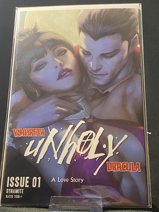 Vampirella / Dracula: Unholy-1W-1:11 FOC Incentive Stanley Artgerm Lau Sneak Peek Variant Cvr