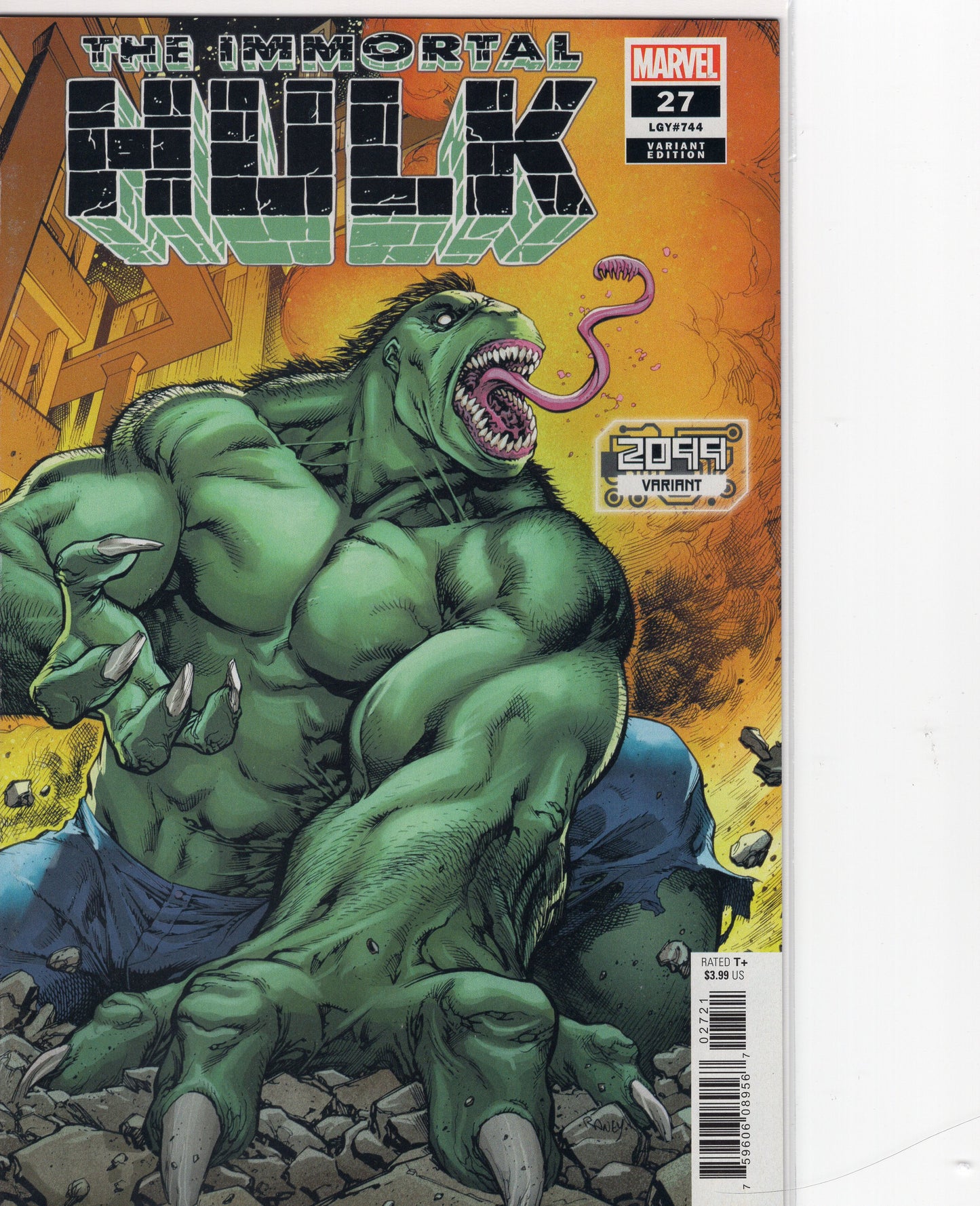 The Immortal Hulk- 27B- Variant Tom Raney 2099 Cover