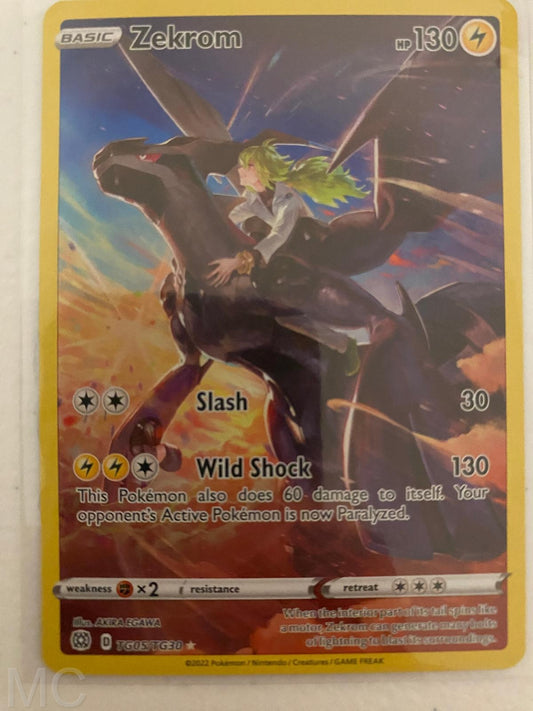 Zekrom TG05/TG30 Holo Brilliant Stars Trainer Gallery Pokemon NM
