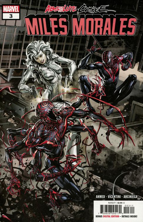 Absolute Carnage: Miles Morales- 3A- Clayton Crain Cover