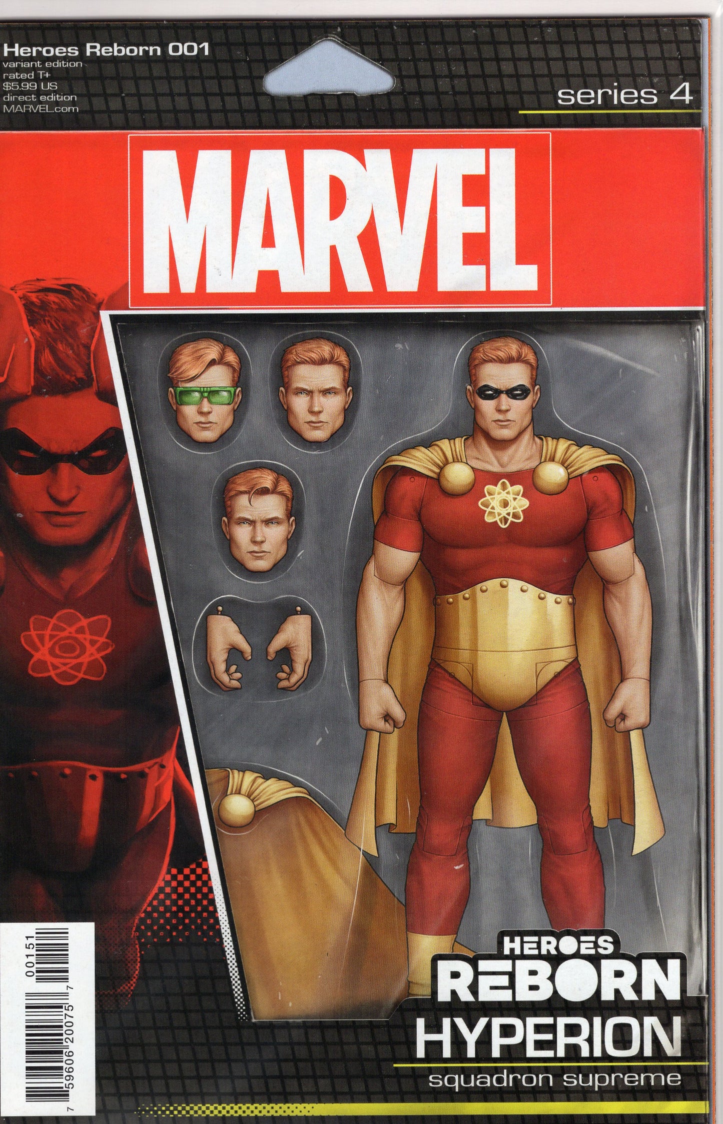 Heroes Reborn, Vol. 2- 1E- John Tyler Christopher Action Figure Cover