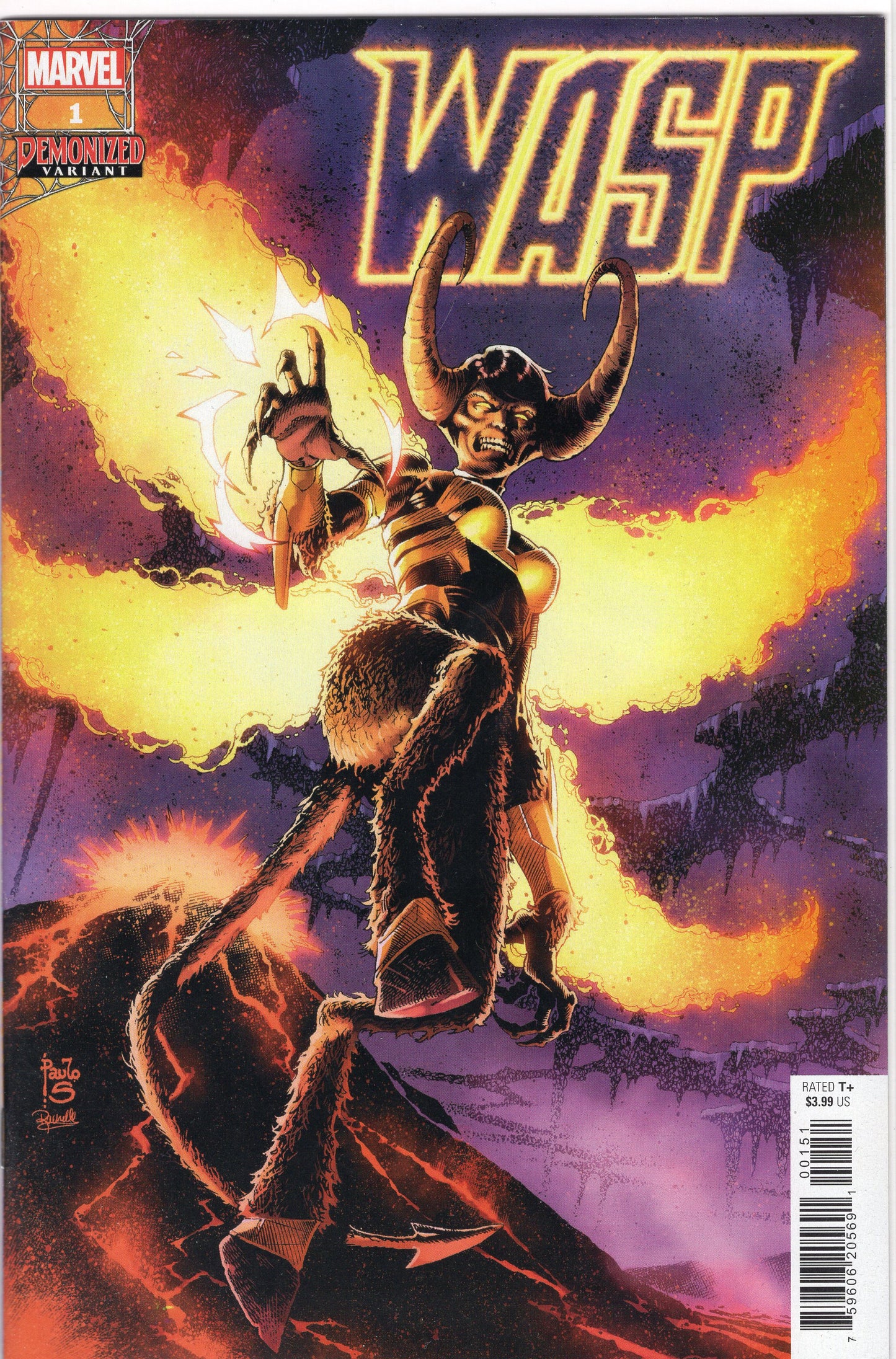 Wasp, Vol. 1- 1E- Paulo Siqueira Demonized Cover