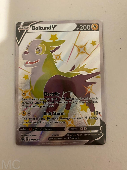 Boltund V SWSH085 Holo Promo Sword & Shield Promo Pokemon Near Mint