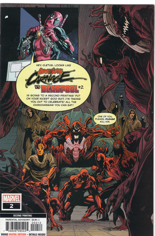 Absolute Carnage Vs Deadpool- 2D- 2nd Printing Marcelo Ferreira Cover