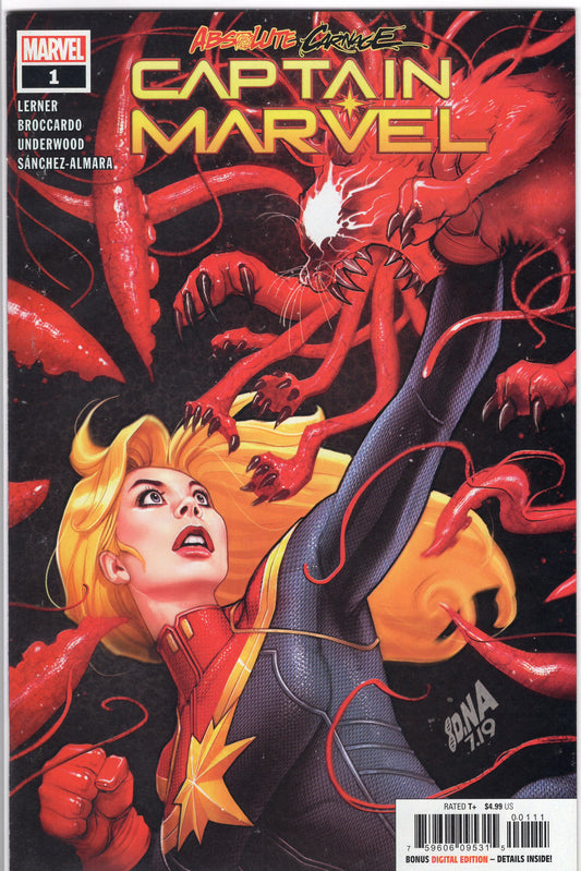 Absolute Carnage: Captain Marvel- 1A- David Nakayama Cover