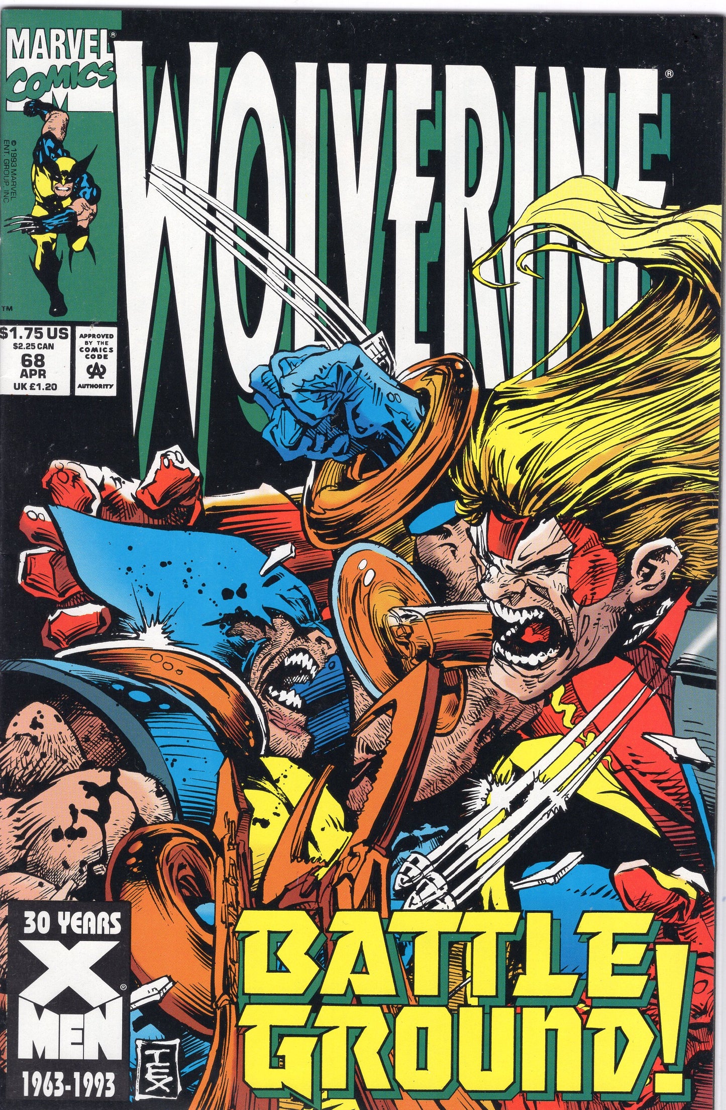 Wolverine, Vol. 2- 68A- Direct Edition