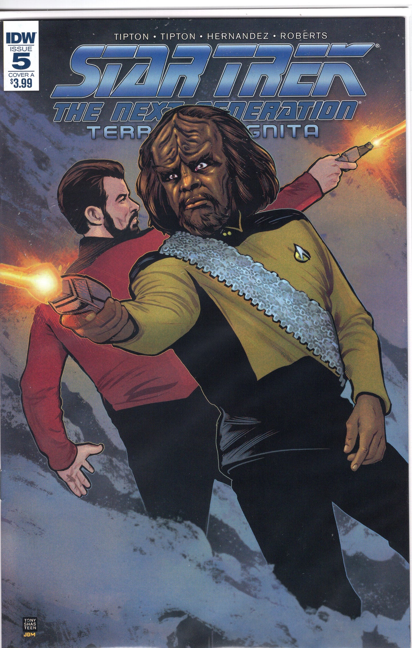 Star Trek: The Next Generation - Terra Incognita- 5A- Tony Shasteen Cover