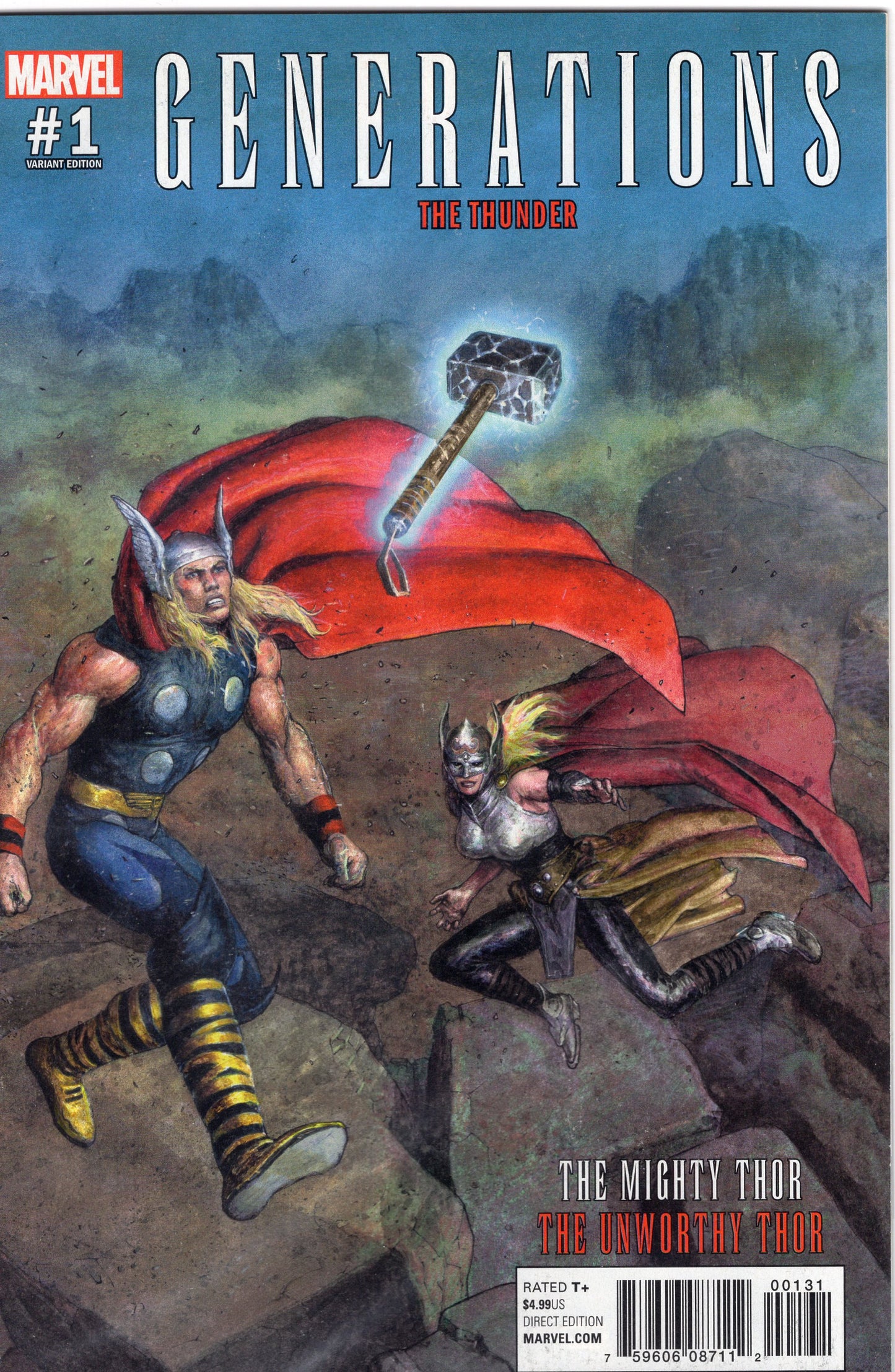 Generations: The Unworthy Thor & The Mighty Thor- 1C- Das Pastoras Variant Cover