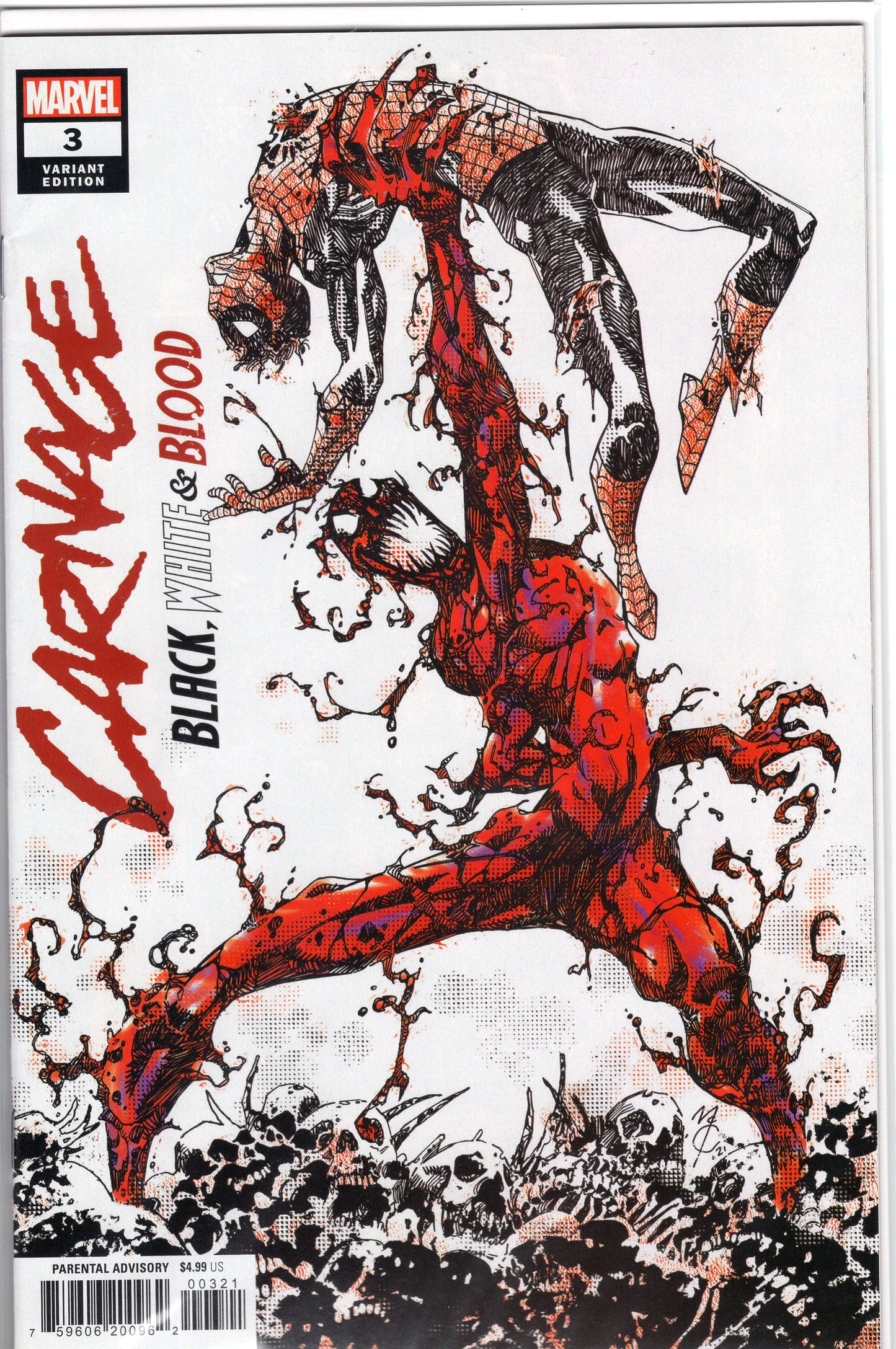 Carnage: Black, White & Blood- 3B- John McCrea Variant