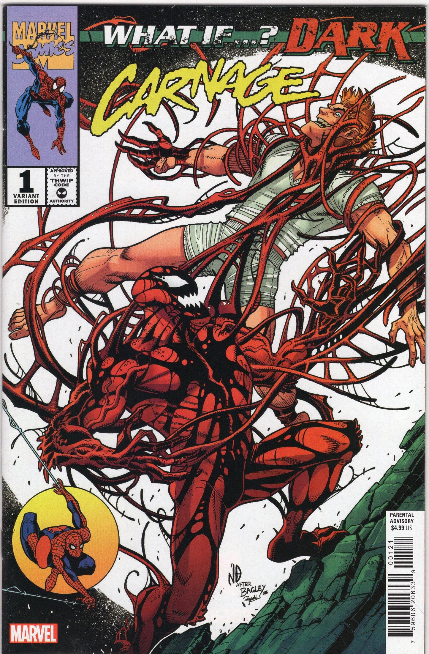 What If...? Dark: Carnage- 1B- Nick Bradshaw Homage Variant