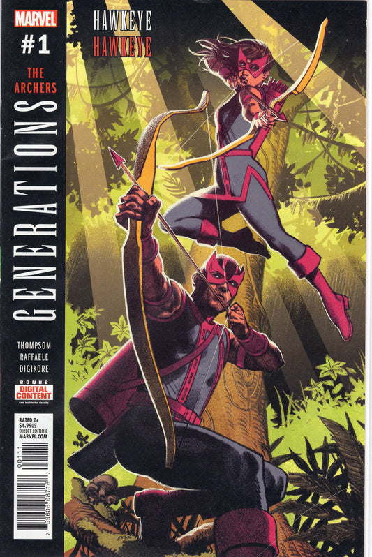 Generations: Hawkeye & Hawkeye- 1A- Regular Greg Smallwood Cover