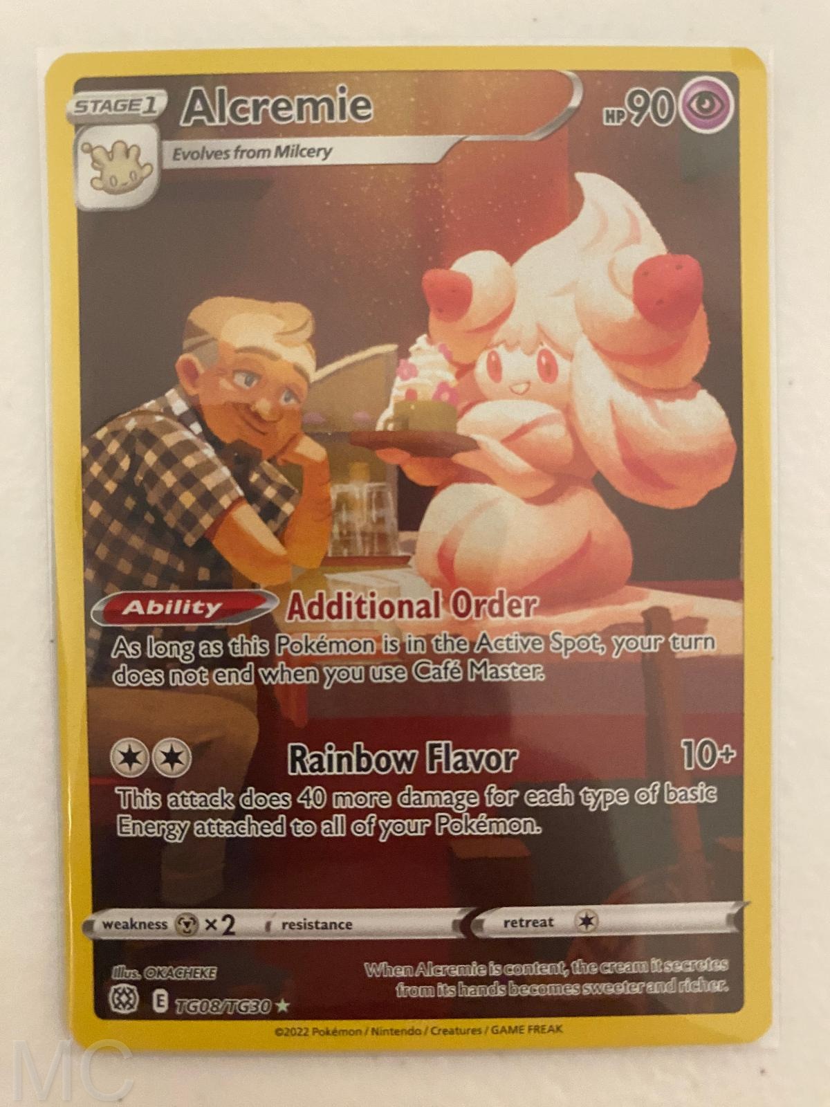 Alcremie TG08/TG30 Holo Brilliant Stars Trainer Gallery Pokemon NM