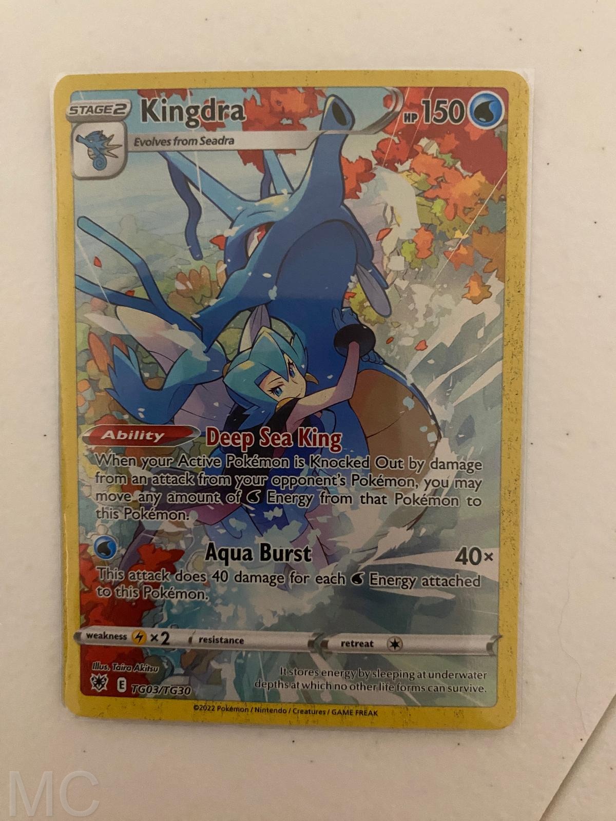 Kingdra TG03/TG30 Holo Astral Radiance Trainer Gallery Pokemon NM