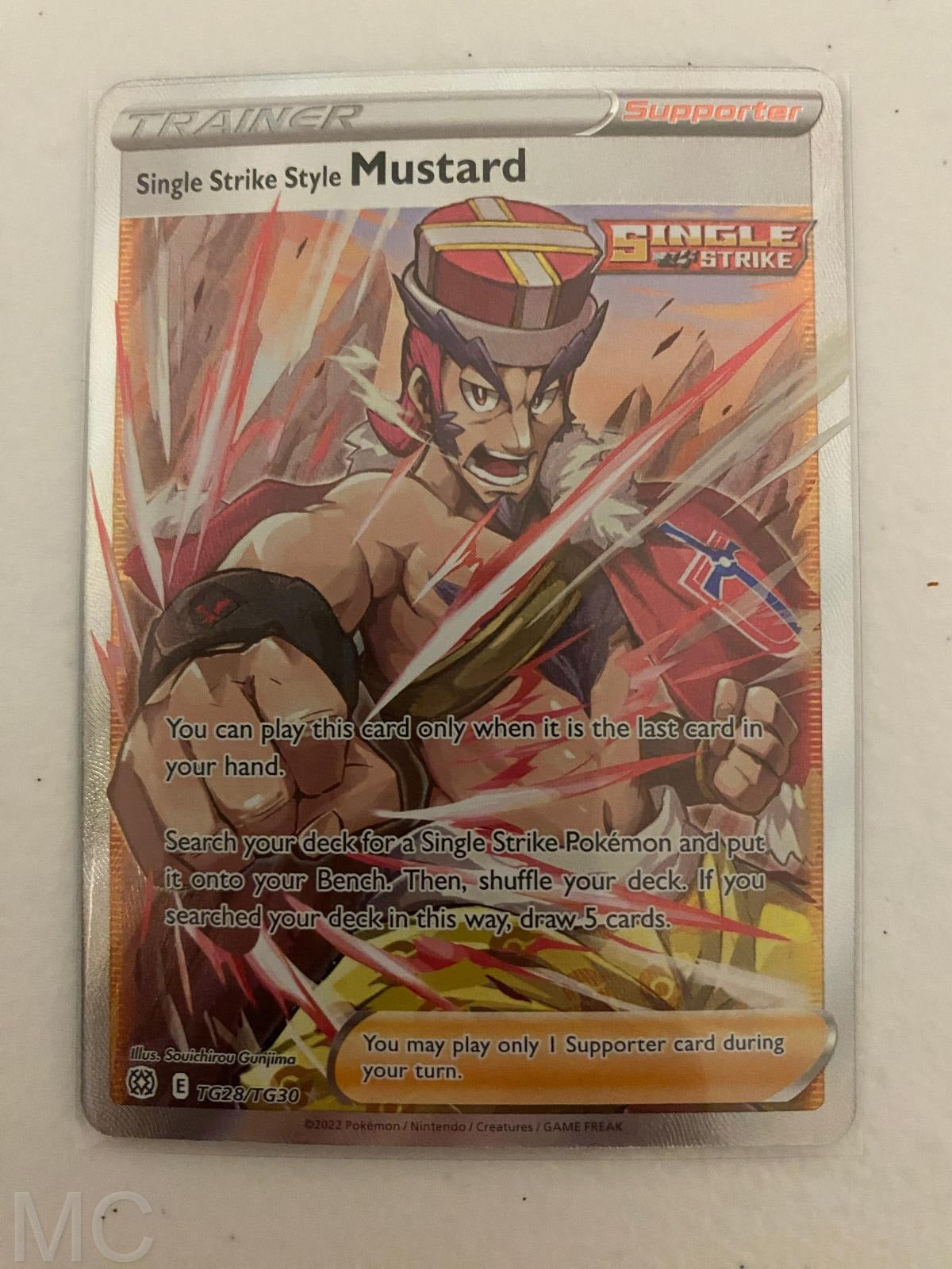Single Strike Style Mustard TG28/TG30 Brilliant Stars Pokemon NM