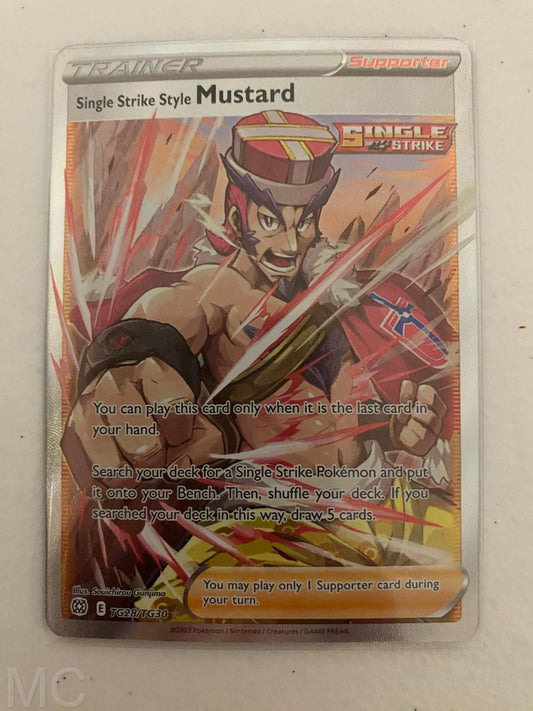 Single Strike Style Mustard TG28/TG30 Brilliant Stars Pokemon NM