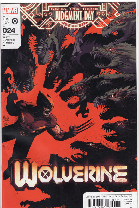 Wolverine, Vol. 7- 24A- Regular Adam Kubert Cover