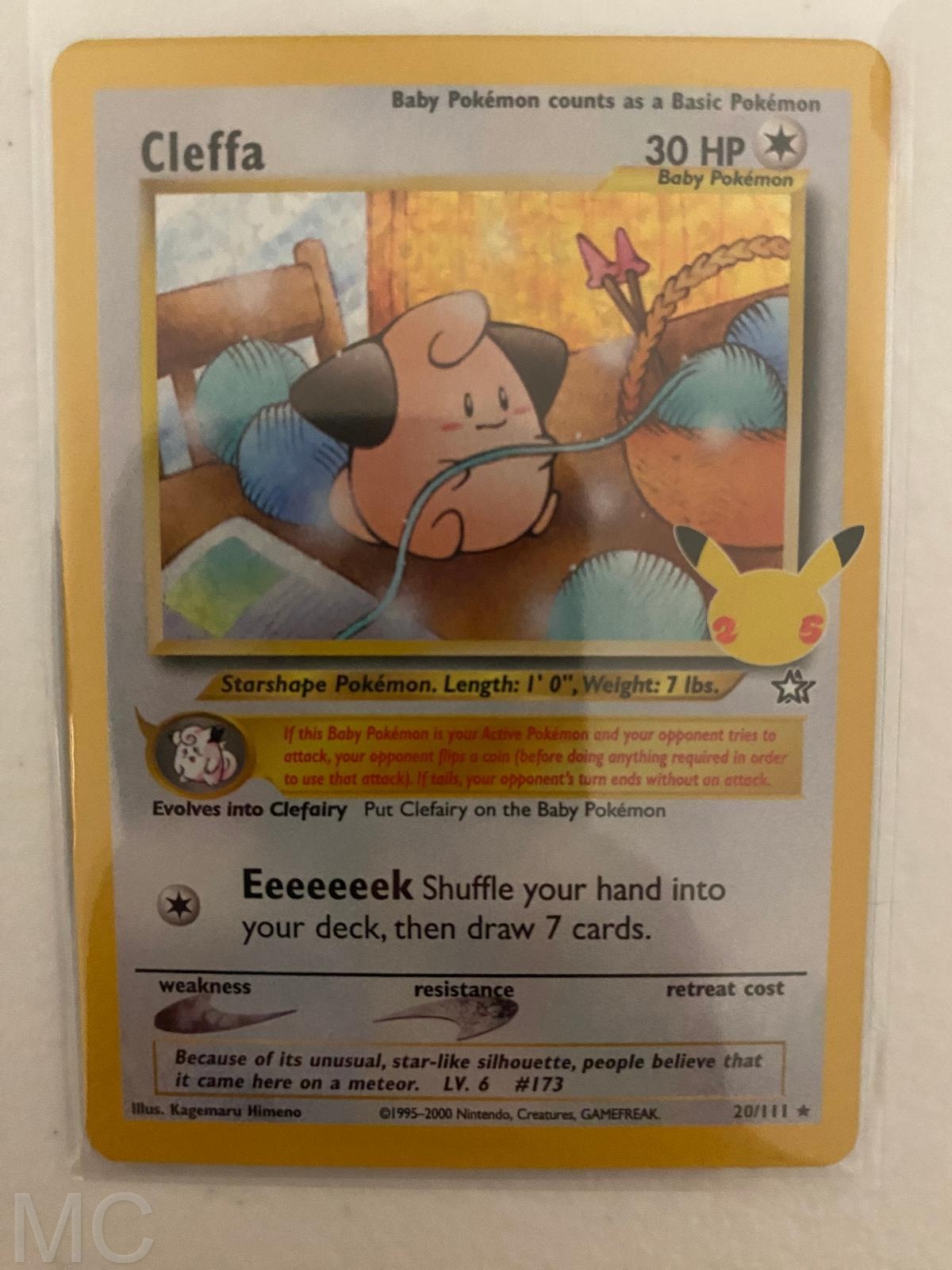 Cleffa 20/111 Classic Collection Celebrations: Classic Collection Pokemon NM