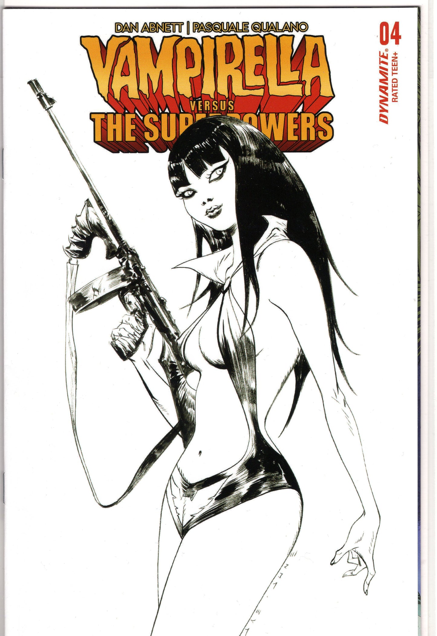 Vampirella vs. The Superpowers- 4G- Jae Lee B&W Incentive Variant (1:10)