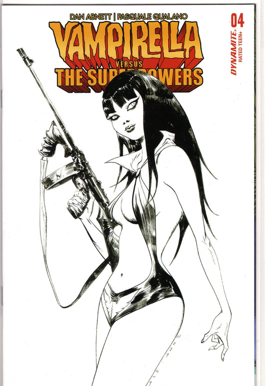 Vampirella vs. The Superpowers- 4G- Jae Lee B&W Incentive Variant (1:10)