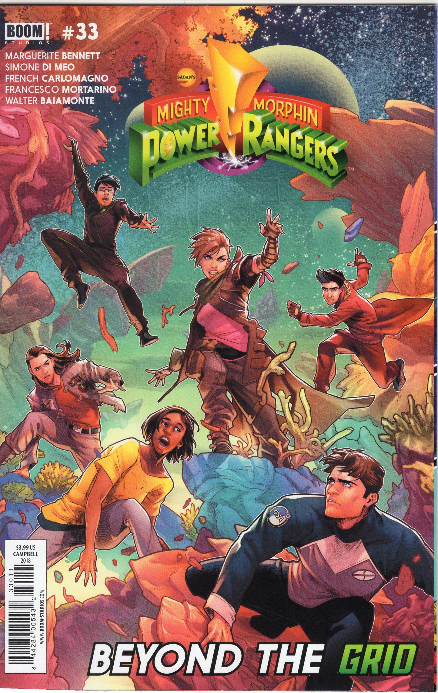 Mighty Morphin Power Rangers, Vol. 1- 33A- Jamal Campbell Regular