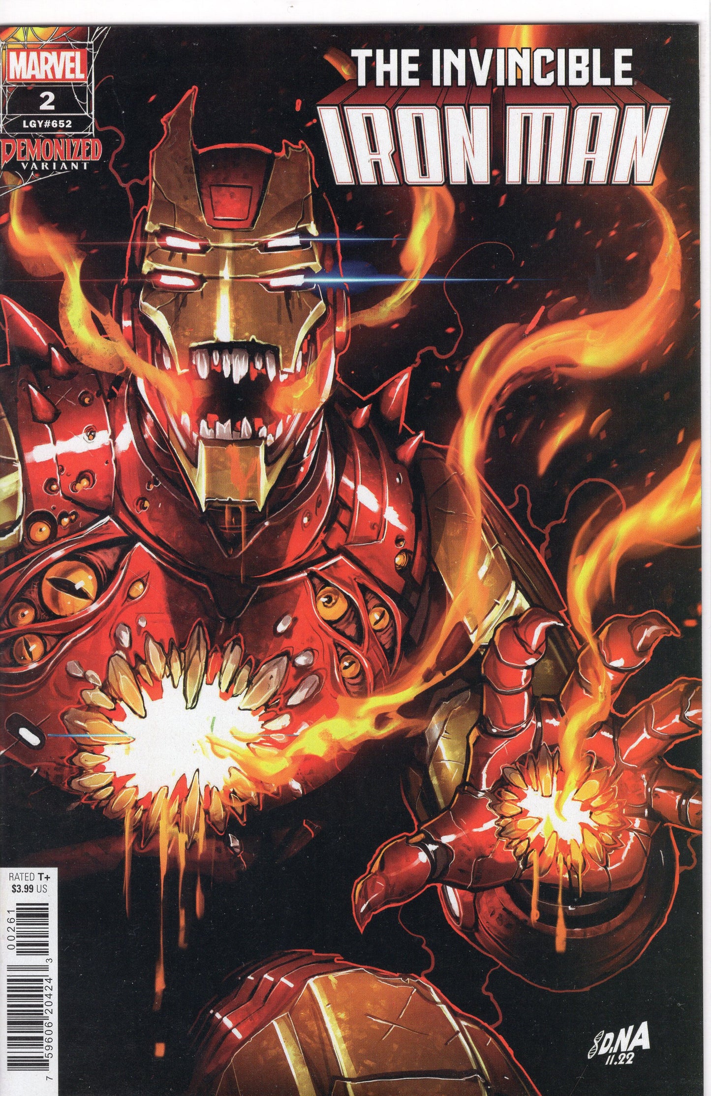 Invincible Iron Man, Vol. 4- 2F- David Nakayama Demonized Cover