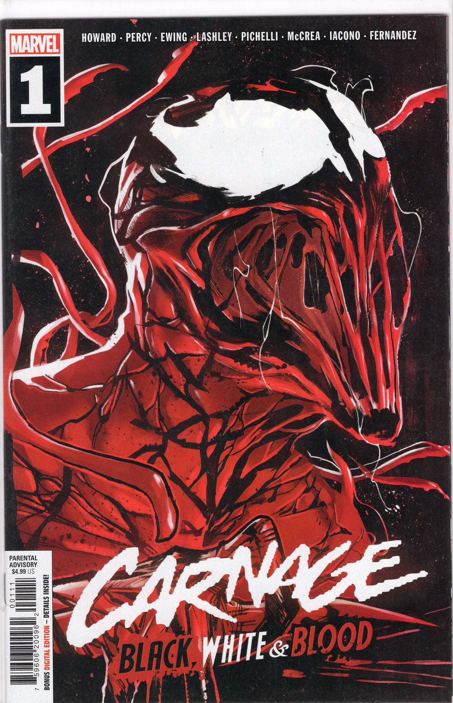 Carnage: Black, White & Blood-1A-Regular Sara Pichelli Cover