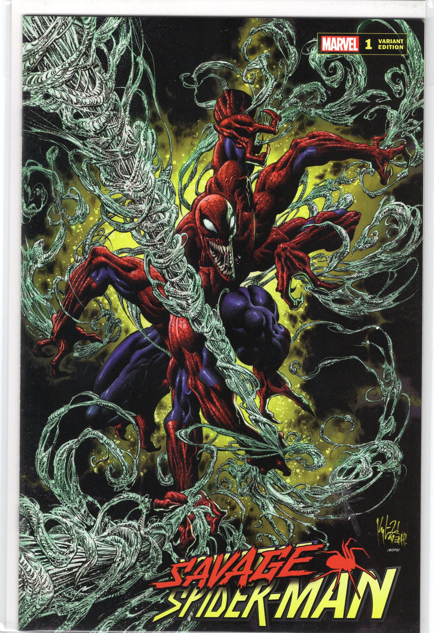 Savage Spider-Man-1K-Kyle Hotz Exclusive Trade Dress Variant