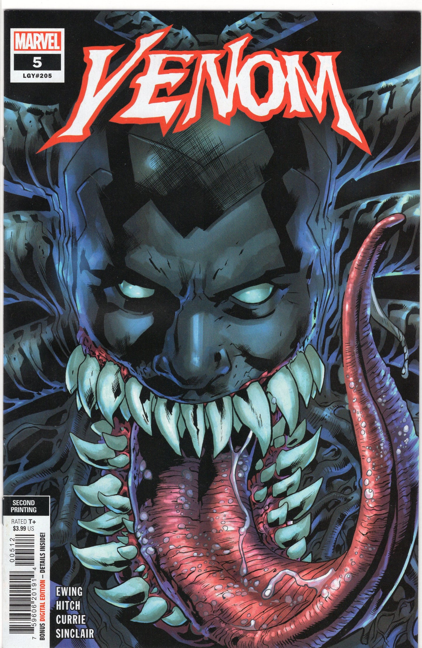 Venom, Vol. 5-5L-2nd Printing Bryan Hitch Variant