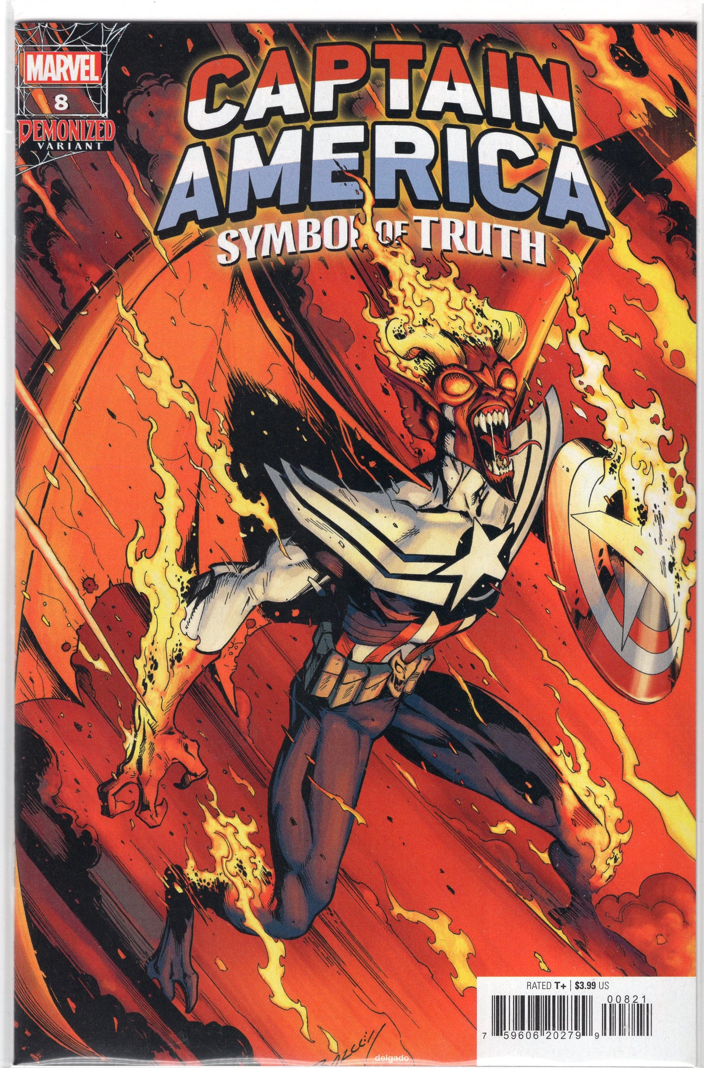 Captain America: Symbol of Truth, Vol. 1-8B-Mark Bagley Demonized Variant