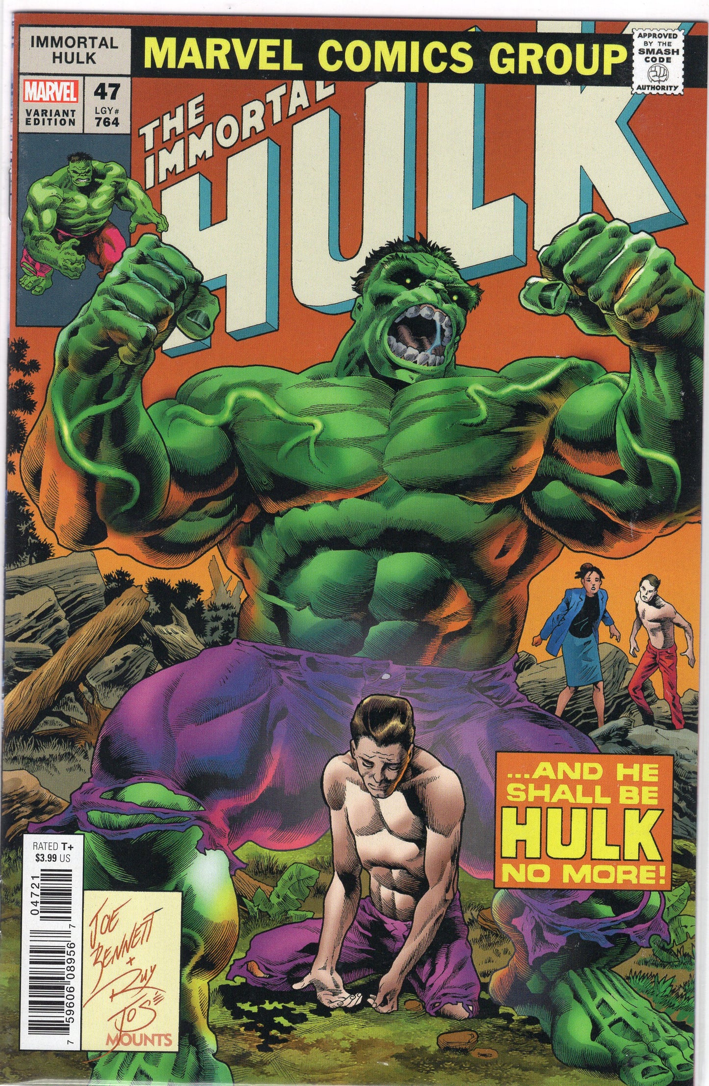 The Immortal Hulk-Joe Bennett TIH 223 Homage Cover variant