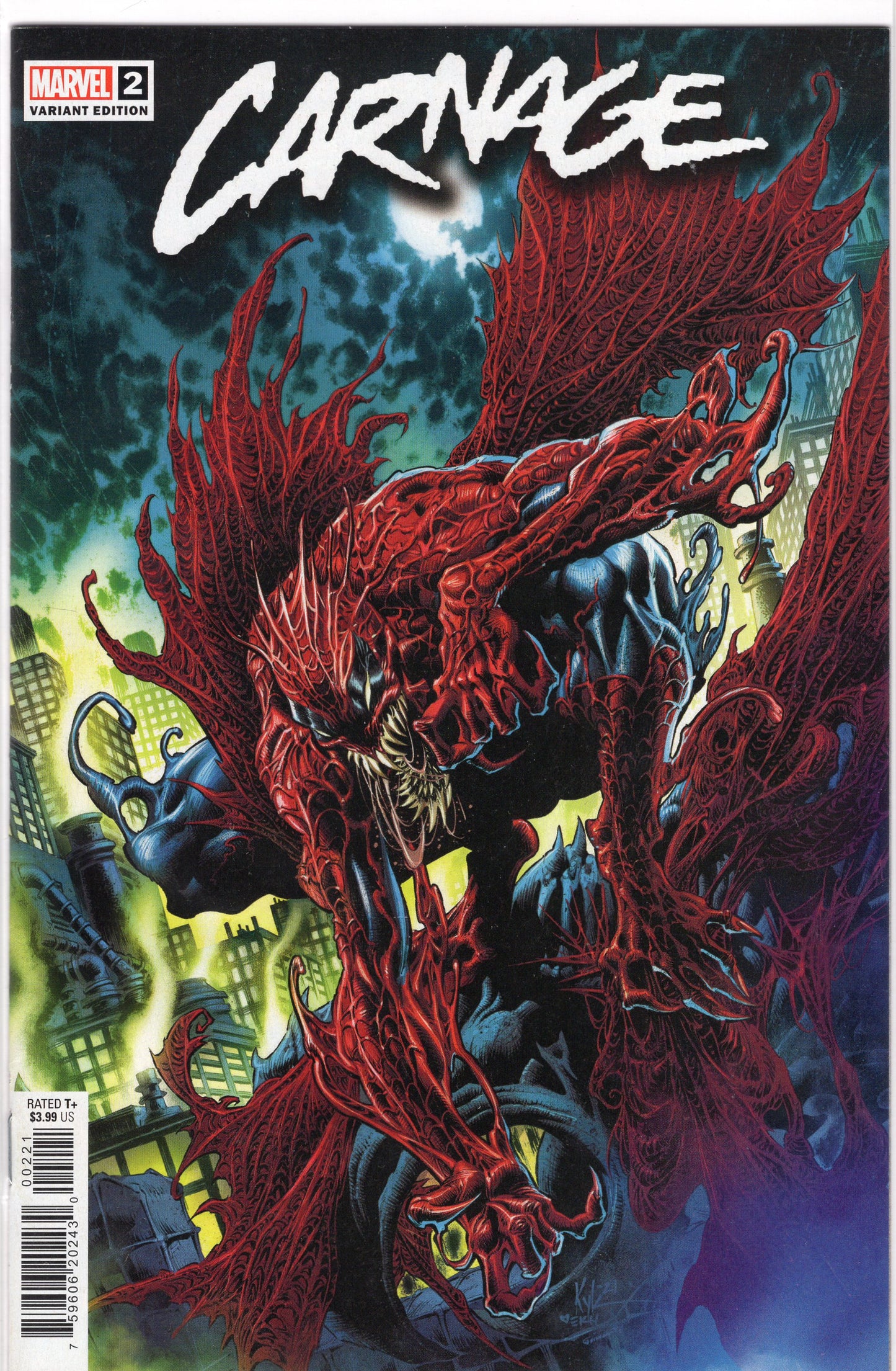 Carnage, Vol. 3-2B-Kyle Hotz Spider-Man Cover