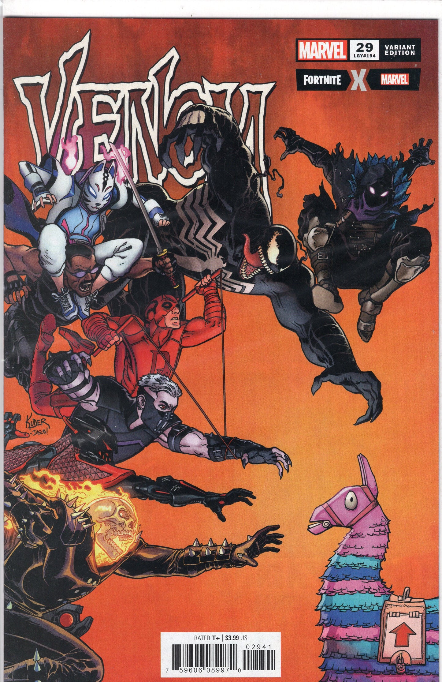 Venom, Vol. 4-Variant Aaron Kuder Fortnite Cover