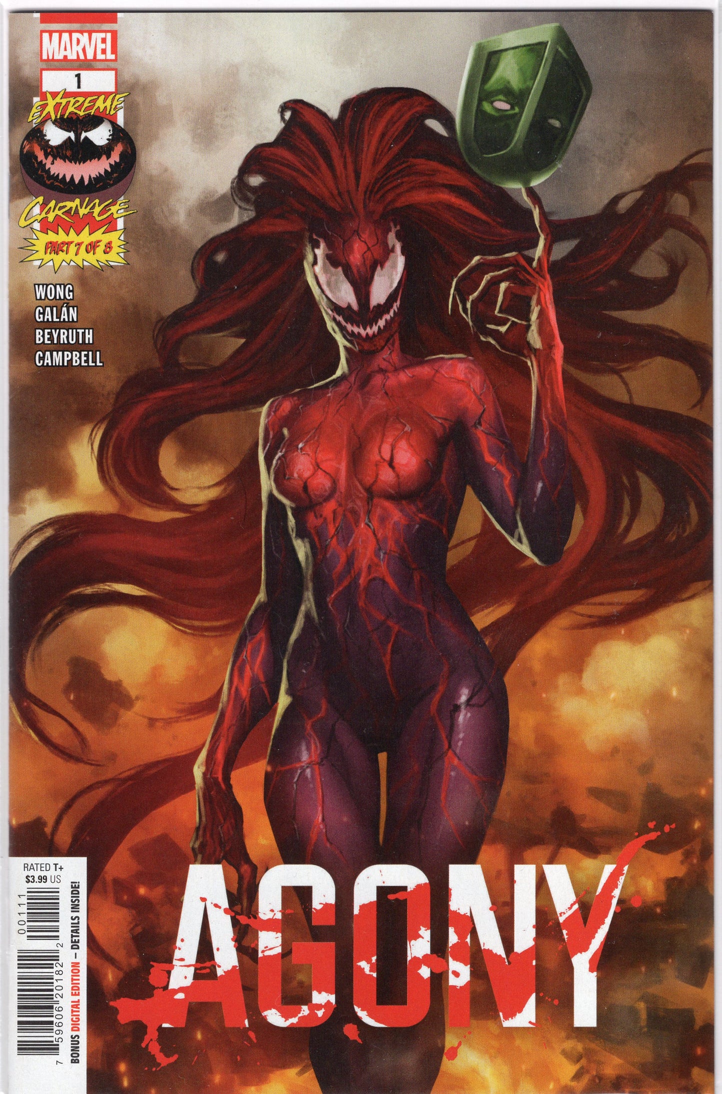 Extreme Carnage: Agony-1A-Regular Skan Cover