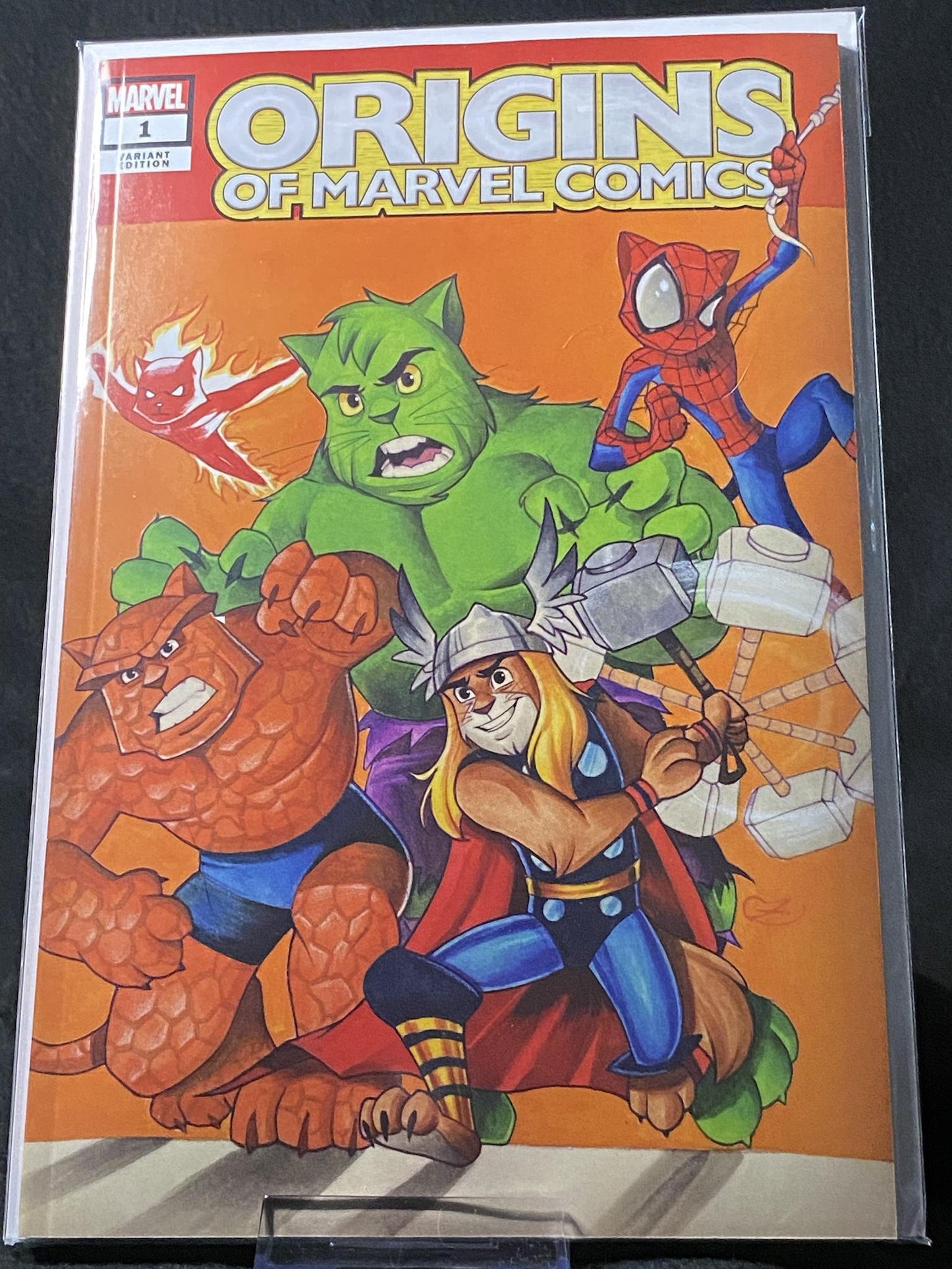 Origins of Marvel Comics: Marvel Tales-1D-Chrissie Zullo Cat Cover