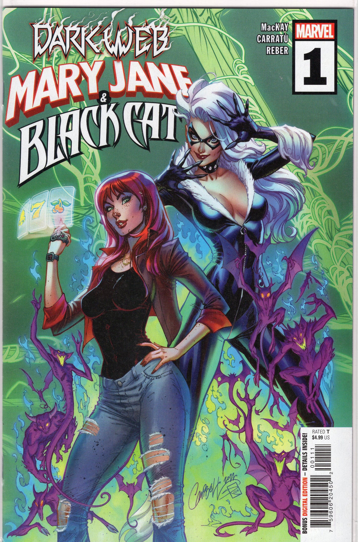 Mary Jane & Black Cat-1A-Regular J. Scott Campbell Cover