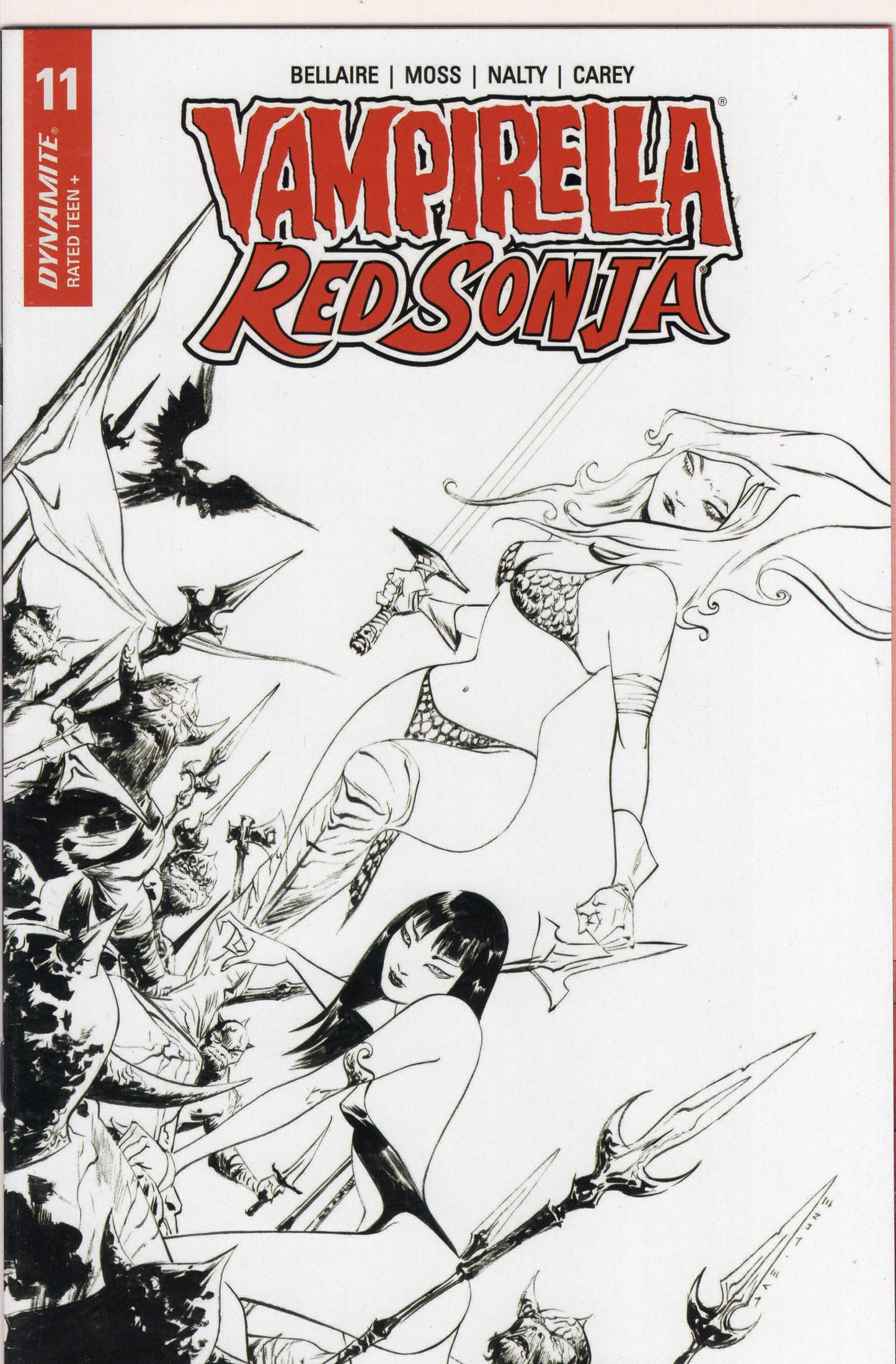 Vampirella / Red Sonja-Jae Lee & Ron Leary Jr. cover