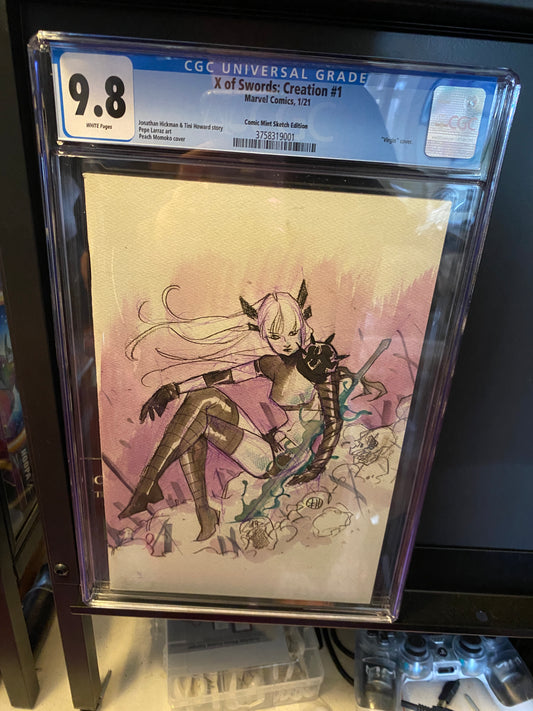 X of Swords: Creation #1 - Peach Momoko Virgin NYCC Sketch Variant 9.8 CGC