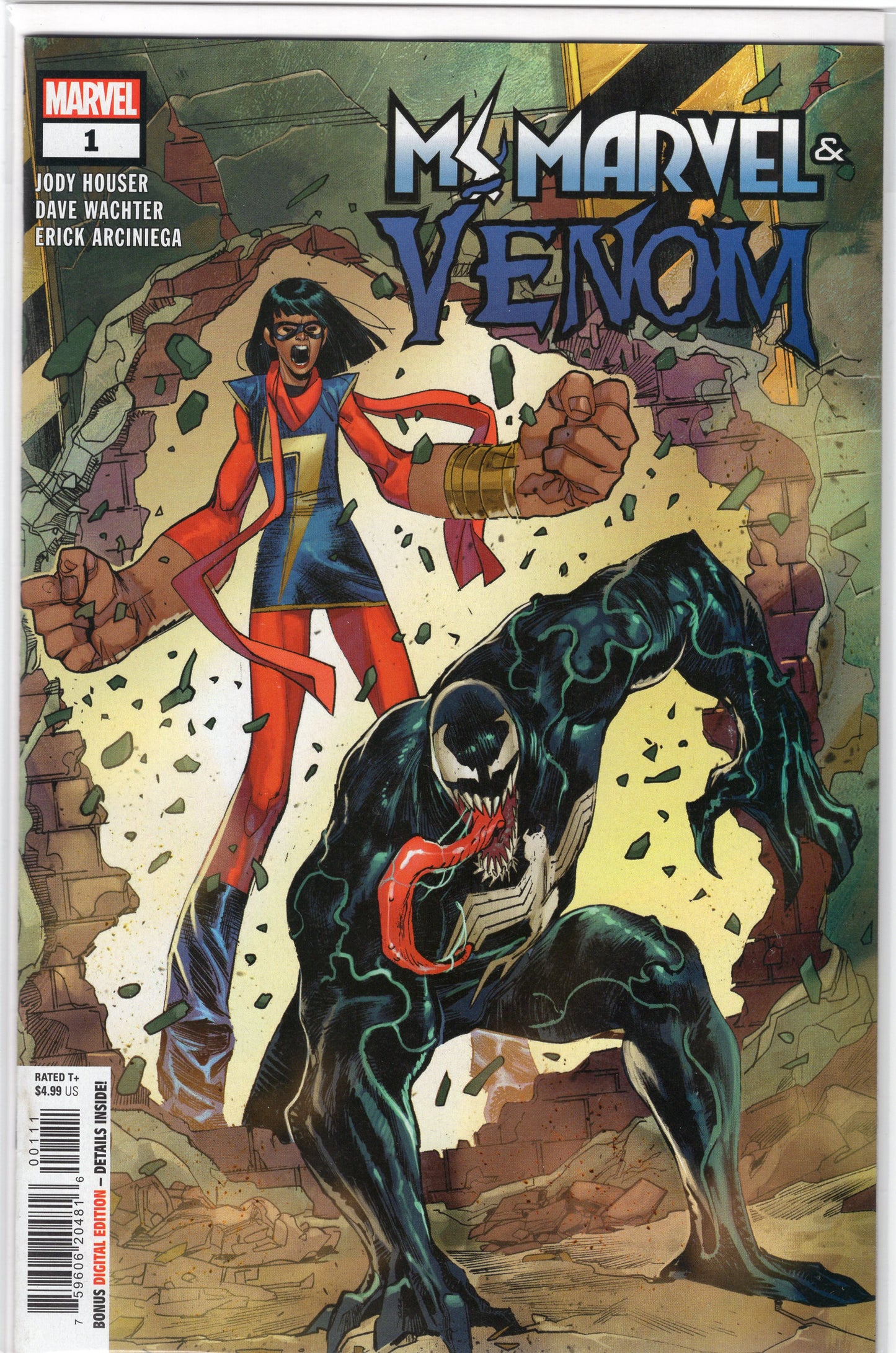 Ms. Marvel & Venom-1A-Regular Sara Pichelli Cover