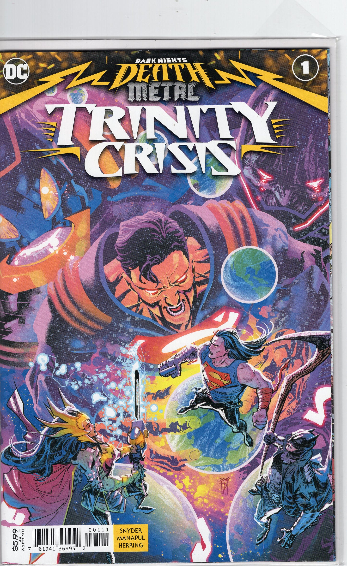 Dark Nights: Death Metal - Trinity Crisis-Regular Francis Manapul Card Stock Cover