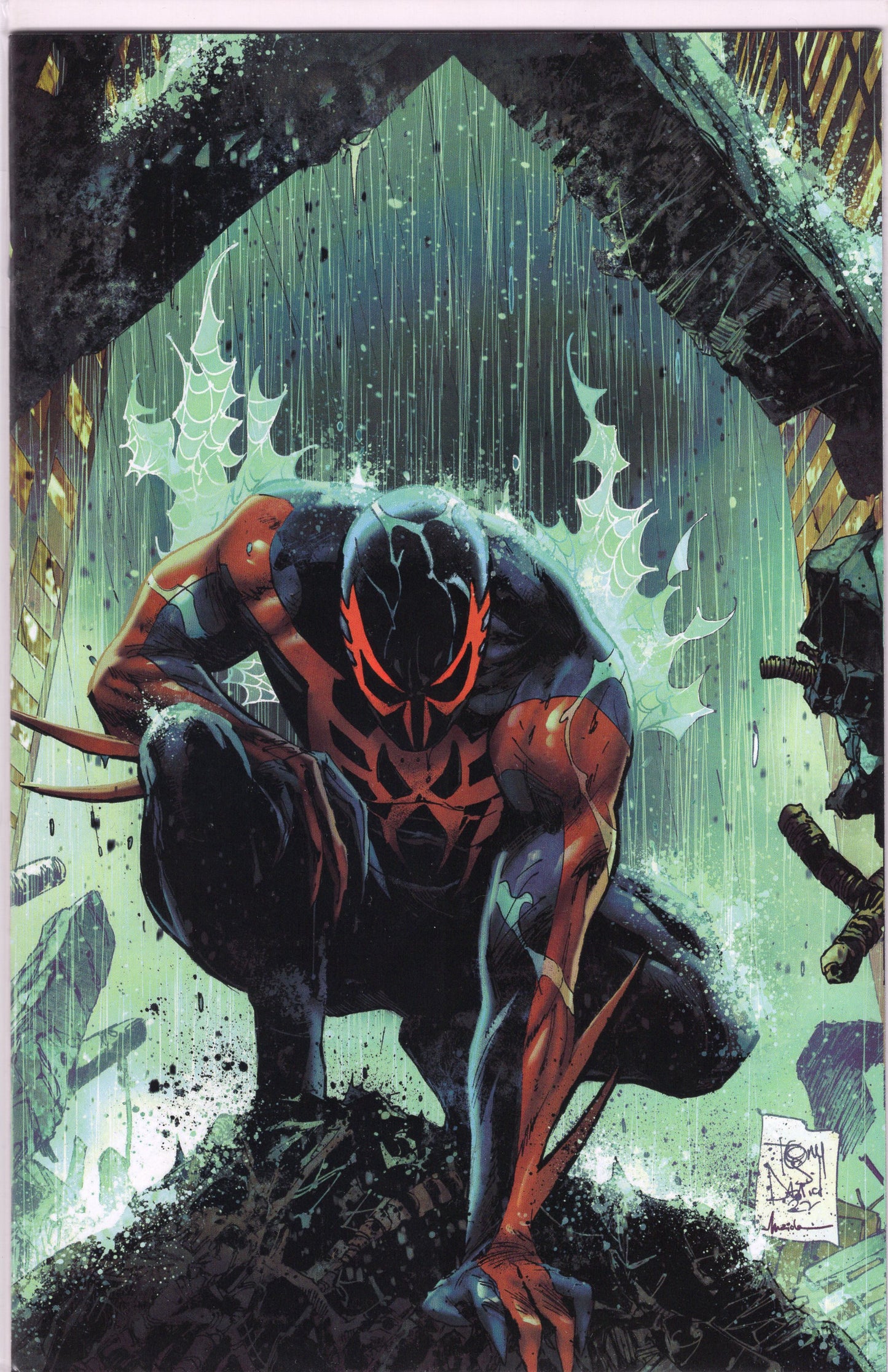 Spider-Man 2099: Exodus - Omega-1E-Comics Illuminati - Unknown Comics / Street Level Heroes / Comic Traders / The 616 Comics & Frankies Comics Exclusive Tony Daniel Virgin Variant