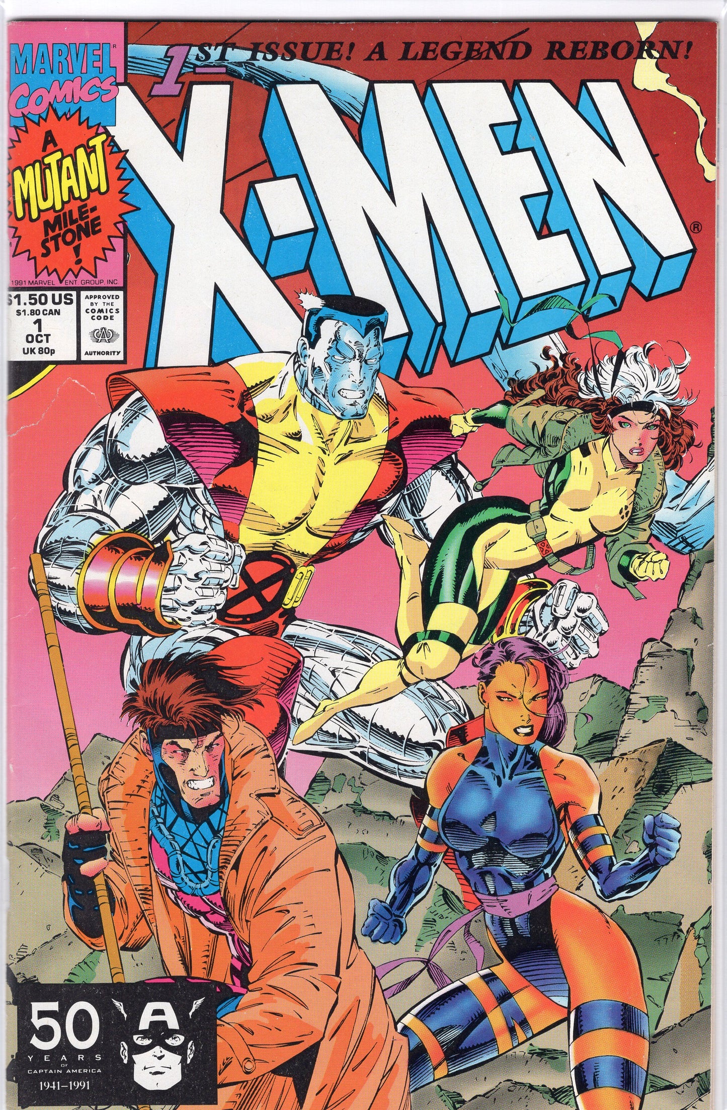 X-Men, Vol. 1-1B-Direct Edition - Colossus, Rogue, Gambit, Psylocke Cover